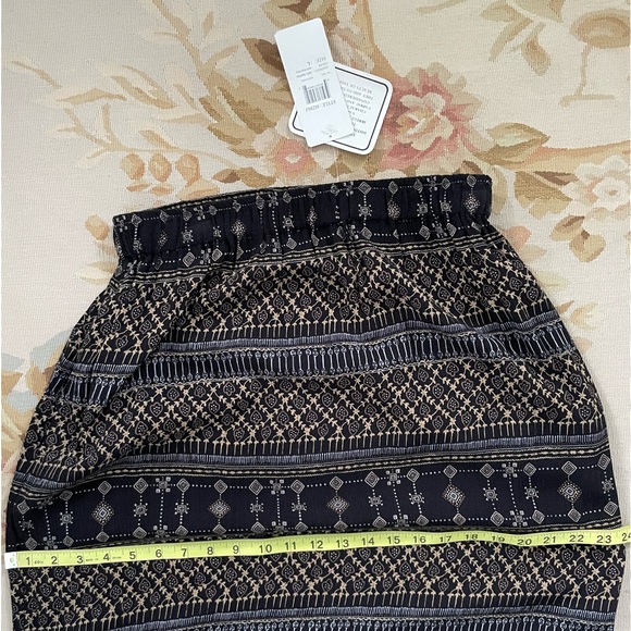 Black and wheat patterned maxi skirt by Erica large new with tags - Picture 6 of 10